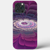 Fleur frappante abstraite fractale couleur rose
