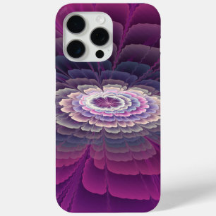 Coque Case-Mate iPhone Fleur frappante abstraite fractale couleur rose