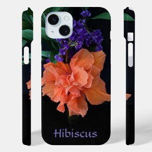 Coque Case-Mate iPhone Fleur Hibiscus Orange Tropical Personnalisable Noi