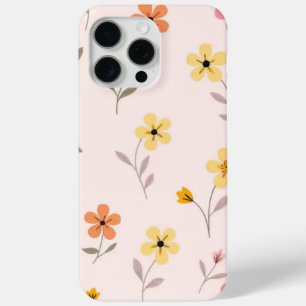 Coque Case-Mate iPhone Fleur jaune florale pastel iPhone 15