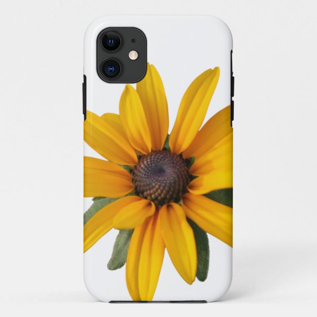 Coques Case-Mate iPhone Fleur Jaune Moderne Simple Noir Eyed Susan (Dos)