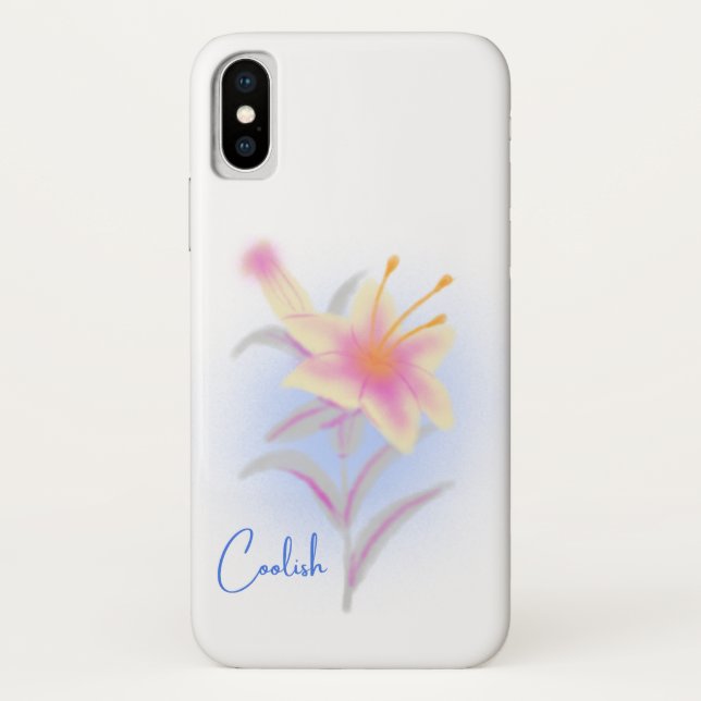Coques Case-Mate iPhone Fleur Lily froide (Dos)