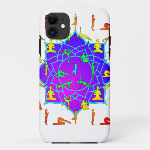 Coque iPhone 11 Fleur Lotus Avec Poireaux De Yoga