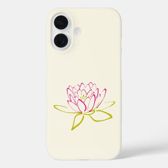 Coques Case-Mate iPhone Fleur Lotus / Lys d'eau sur un Arrière - plan de c (Verso)