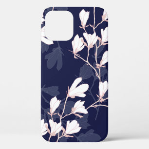 Case-Mate iPhone Case Fleur Magnolia sans couture motif avec fleur blanc