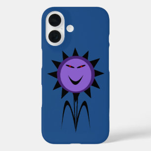 Coque Pour iPhone 16 Fleur Maléfique Kawaii Goth Halloween