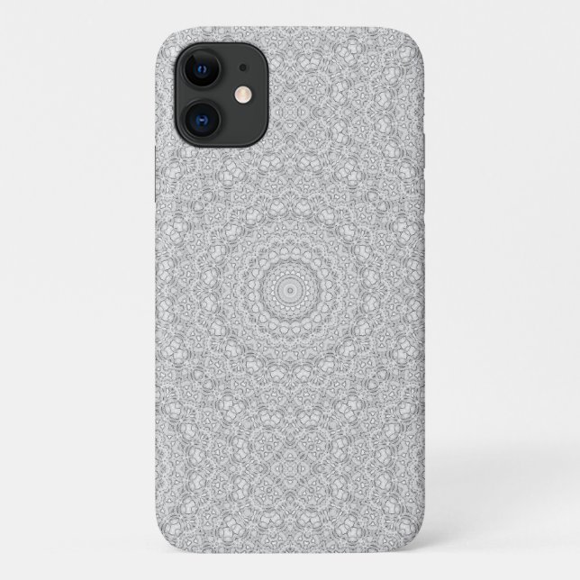 Coques Case-Mate iPhone Fleur Mandalal_MG_2221 NoirEtBlanc (Dos)