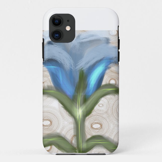 Coques Case-Mate iPhone Fleur mystique bleue - Fleur lumineuse  (Dos)