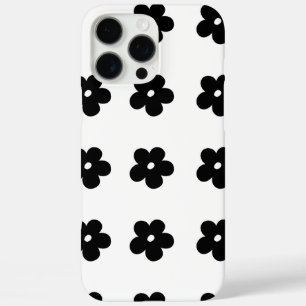 Coque iPhone 16 Pro Max Fleur noire
