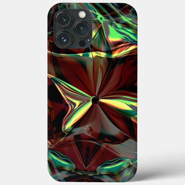 Coques Case-Mate iPhone Fleur numérique aux teintes métalliques ou cristal (Verso)