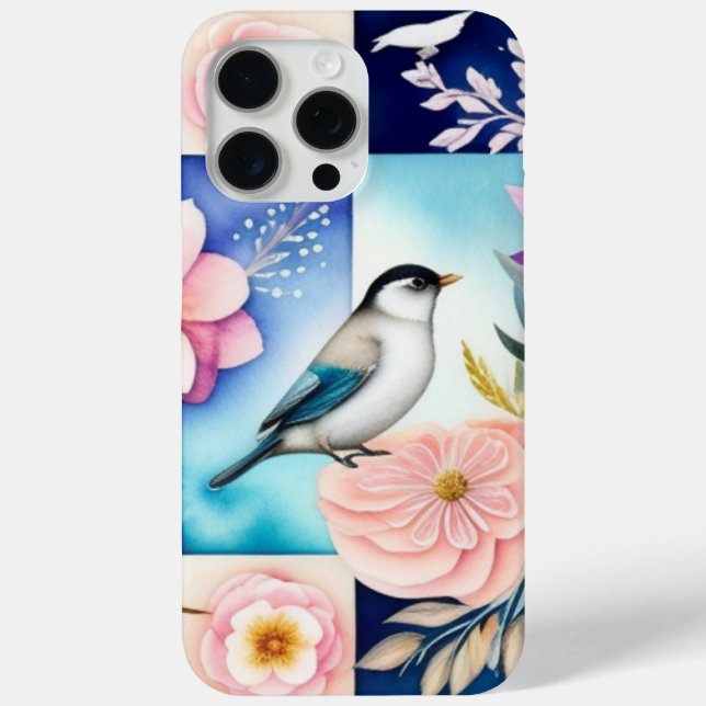 Coques Case-Mate iPhone Fleur & Oiseau  (Verso)