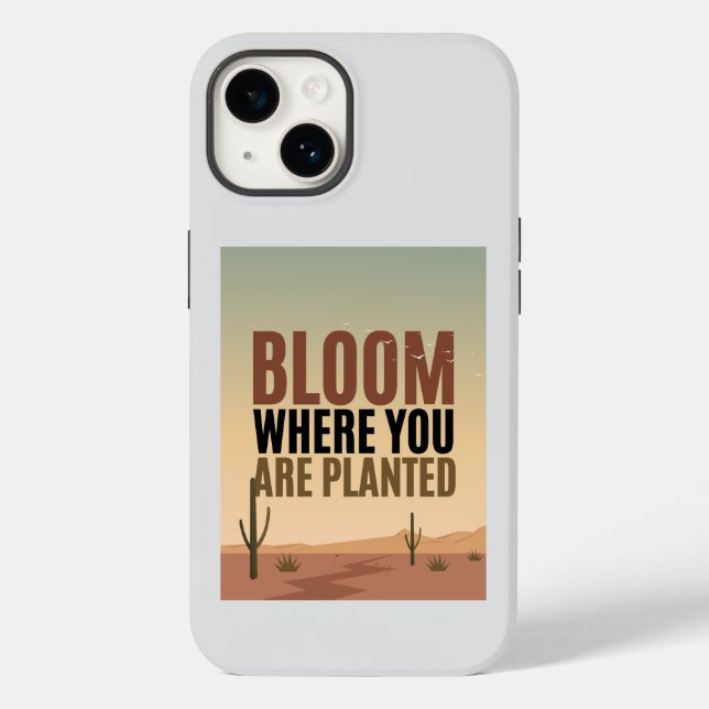 Coques Case-Mate iPhone Fleur où vous êtes plantés Inspiration (Verso)