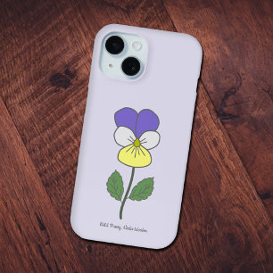 Coque Case-Mate iPhone Fleur pastel botanique sauvage de Pansy