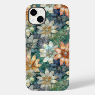 Coque Case-Mate iPhone Fleur Peach Blanc Bleu Vert