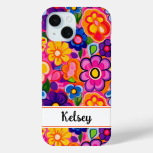 Coque Case-Mate iPhone Fleur personnalisée Rétro Cool