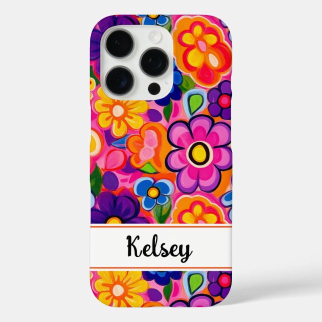 Coques Case-Mate iPhone Fleur personnalisée Rétro Cool (Verso)