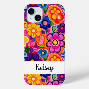 Coque Case-Mate iPhone Fleur personnalisée rétro cool