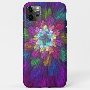 Case-Mate iPhone Case Fleur psychédélique colorée Art fractal Abstrait