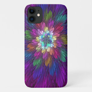 Case-Mate iPhone Case Fleur psychédélique colorée Art fractal Abstrait