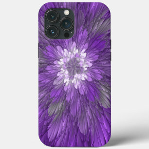 Case-Mate iPhone Case Fleur psychédélique violette Abstraite Fractal Art