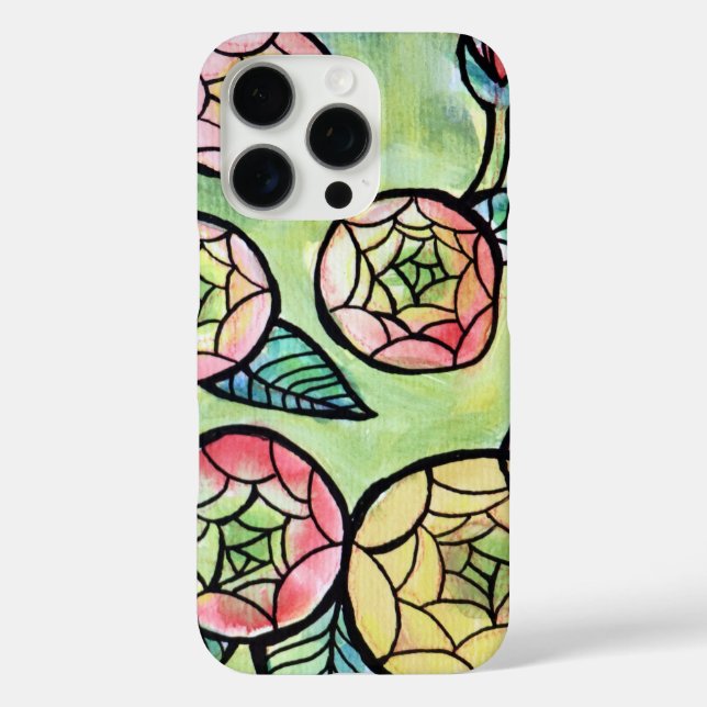 Coques Case-Mate iPhone Fleur Ranunculus Illustration Fleurs roses mignonn (Verso)