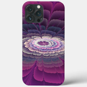 Case-Mate iPhone Case Fleur rayante Coloré Abstrait Fractal Art rose