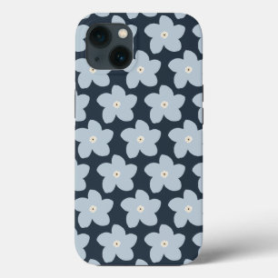 Case-Mate iPhone Case Fleur Rétro Bleu Clair Et Navy