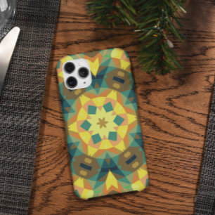 Case-Mate iPhone Case Fleur rétro Mandala jaune vert et orange
