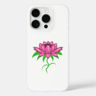 Coque iPhone 16 Pro Fleur rose