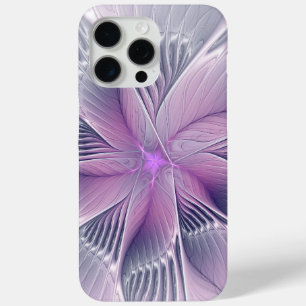 Coque Case-Mate iPhone Fleur Rose Assez Moderne Art Fractal Abstrait