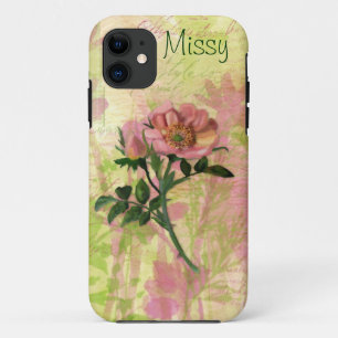 Coque iPhone 11 Fleur Rose de chien