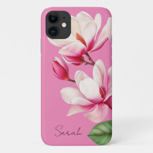 Case-Mate iPhone Case Fleur rose Nom personnalisé Art Floral