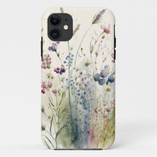 Case-Mate iPhone Case Fleur sauvage aquarelle
