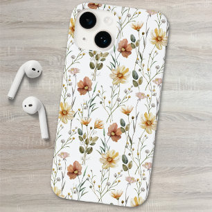 Coque Case-Mate iPhone Fleur sauvage aquarelle boho