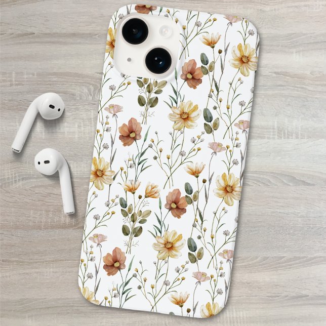 Coques Case-Mate iPhone Fleur sauvage aquarelle boho (Créateur téléchargé)