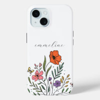 Fleur sauvage floral personnalisé Whimsical