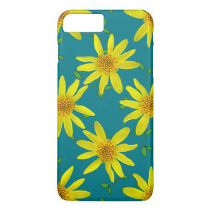 Coque iPhone 7 Plus Fleur sauvage jaune de jardin sur toute couleur
