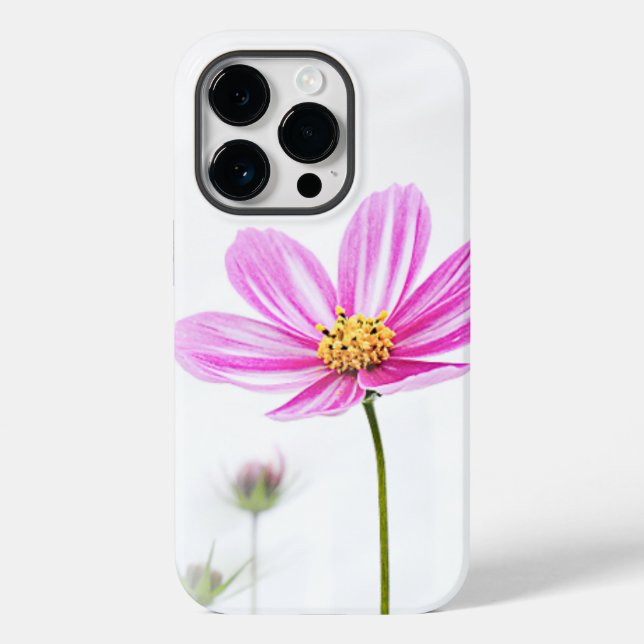 Coques Case-Mate iPhone Fleur sauvage rose (Verso)