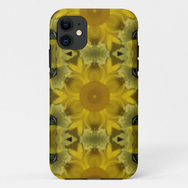 Coques Case-Mate iPhone Fleur soleil éclate dorée (Dos)