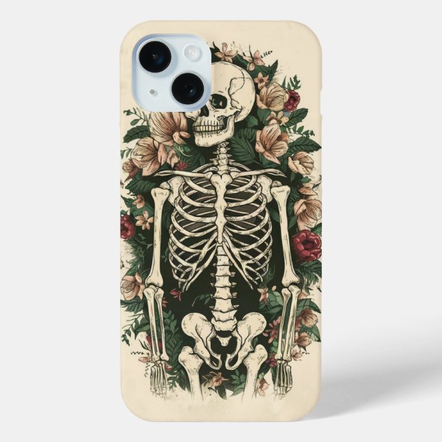 Coques Case-Mate iPhone Fleur squelettique  (Verso)