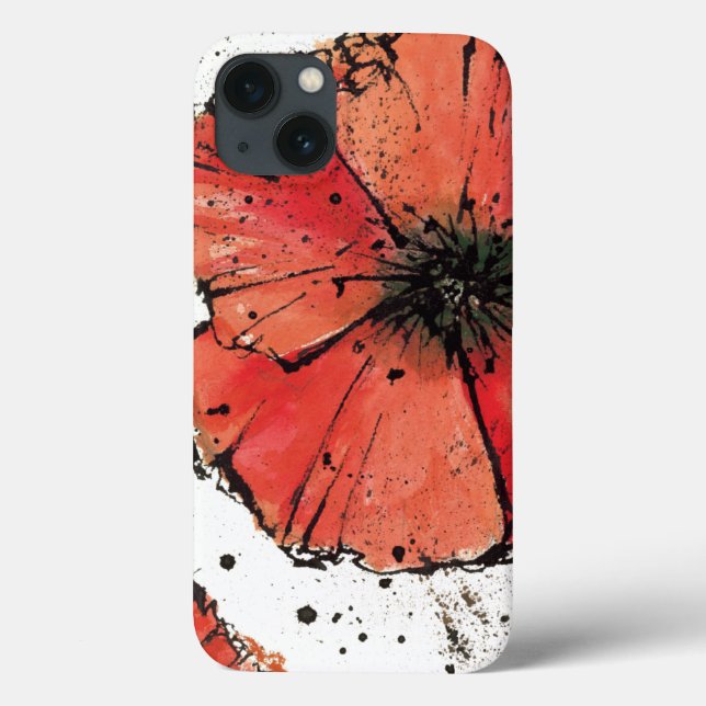 Coques Case-Mate iPhone Fleur sur un Arrière - plan blanc (Verso)