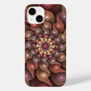 Coque Case-Mate iPhone Fleur surréaliste brillante Art fractal abstrait m