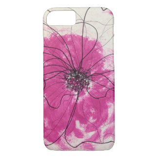 Coques Pour iPhone Fleur unique d'abrégé sur rose