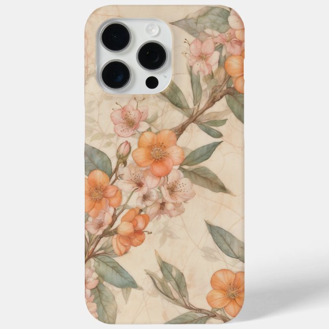 Coques Case-Mate iPhone Fleur vintage (Verso)