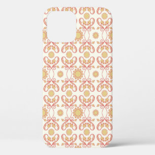Case-Mate iPhone Case Fleur vintage Arrière - plan. Motif floral incolor