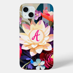 Coque Case-Mate iPhone Fleur vintage personnalisée