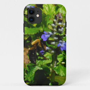 Coque Case-Mate Pour iPhone Fleur violette et abeille boursouflante