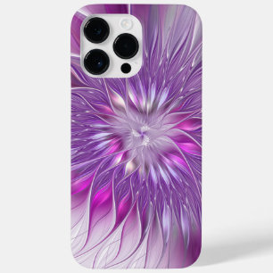 Coque Case-Mate iPhone Fleur violette rose Passion Abstrait Art fractal