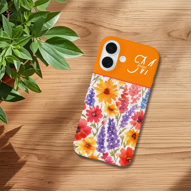 Coques Case-Mate iPhone fleurit de jardin d'été brillant (Créateur téléchargé)