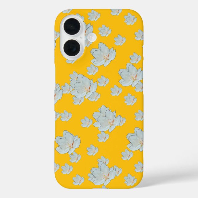Coques Case-Mate iPhone Fleurit Sur Jaune Soleil (Verso)